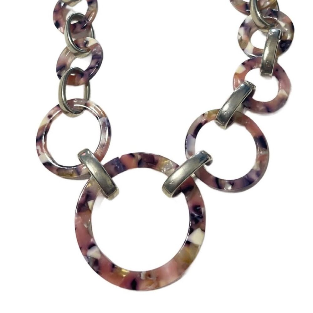 Buffalo Horn Link Necklace – 32” Long